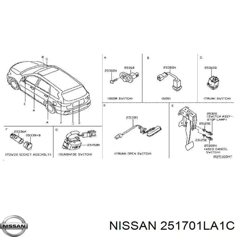 Купить 251701LA1C Nissan/Infiniti 