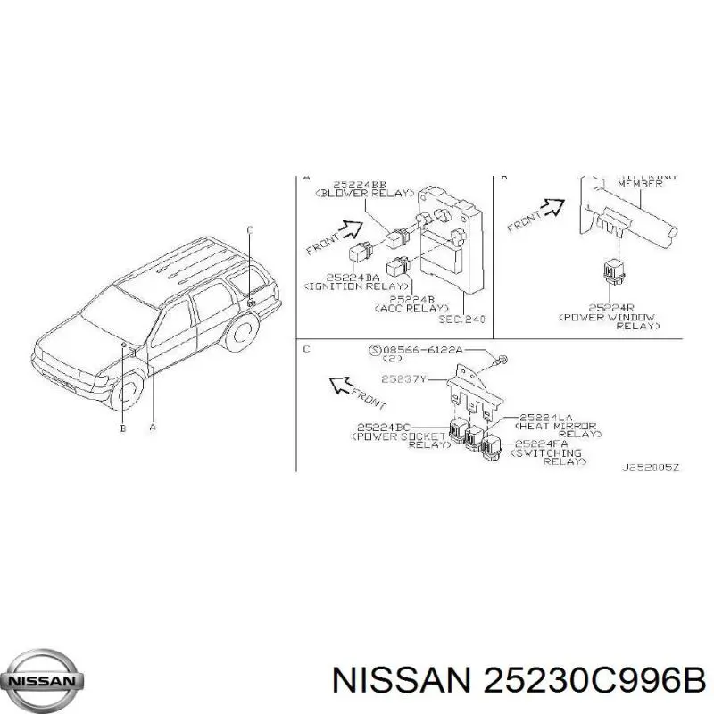  Nissan/Infiniti 25230C996B