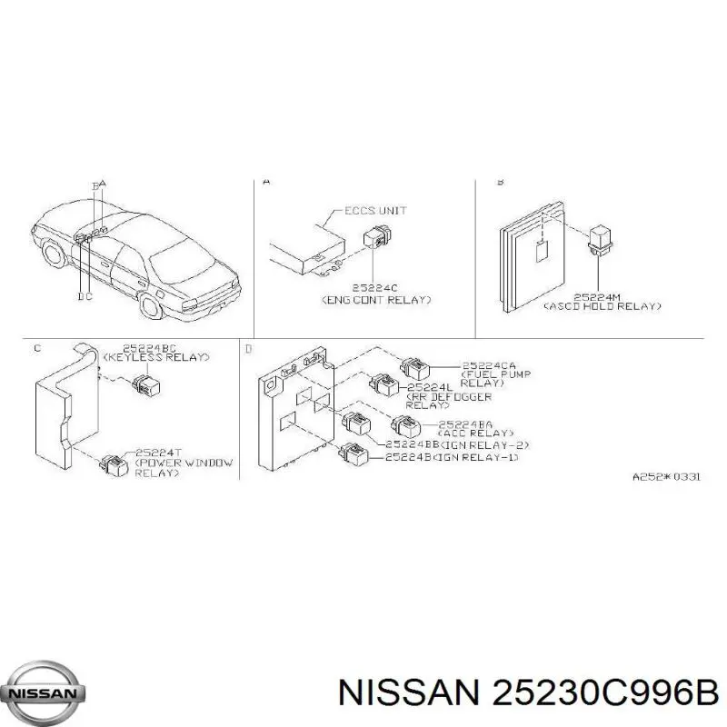  25230C996B Nissan