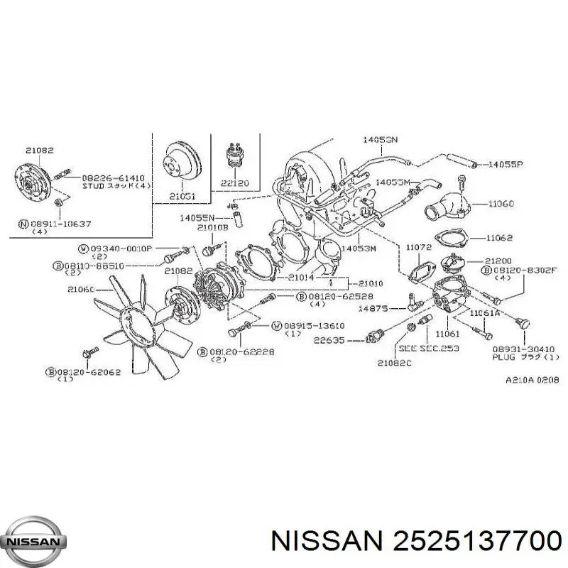2508089900 Nissan/Infiniti Термовыключатель