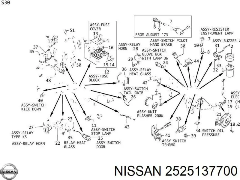 Купить 2525137700 Nissan/Infiniti Термодатчик охлаждающей жидкости