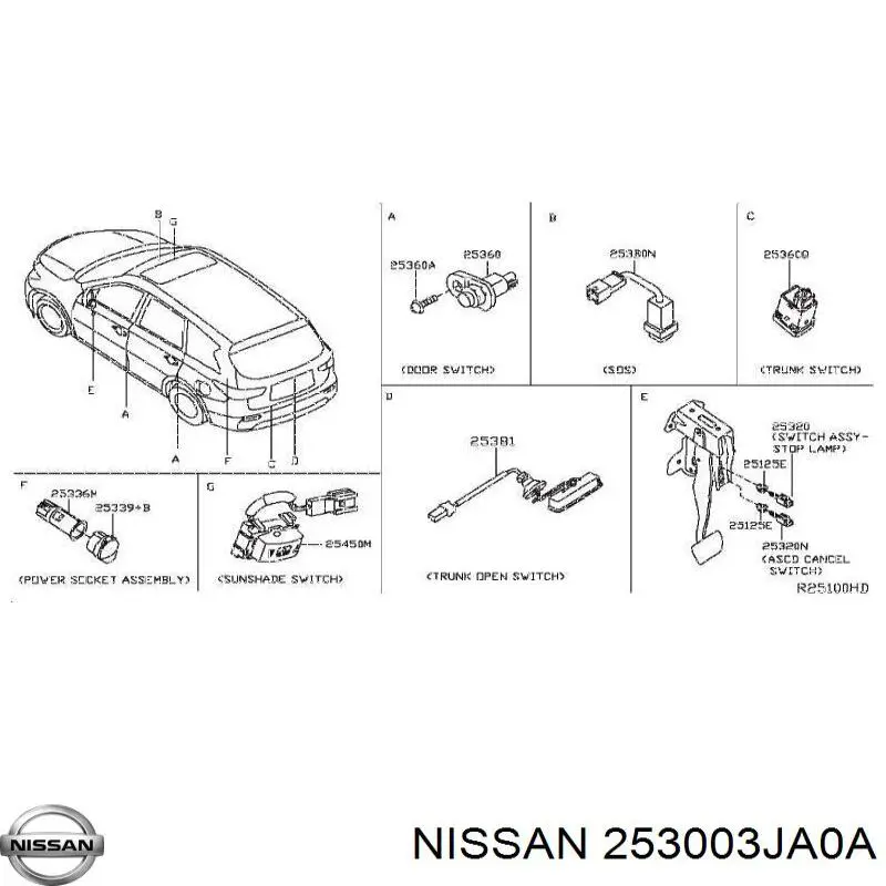  253003JA0A Nissan/Infiniti