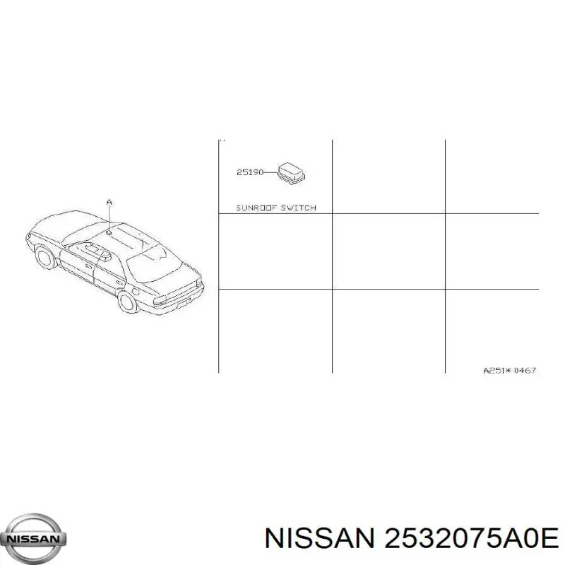 Лягушка тормоза Nissan/Infiniti 2532075A0E