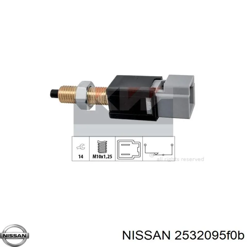 Купить 2532095F0B Nissan/Infiniti Лягушка стоп сигнала