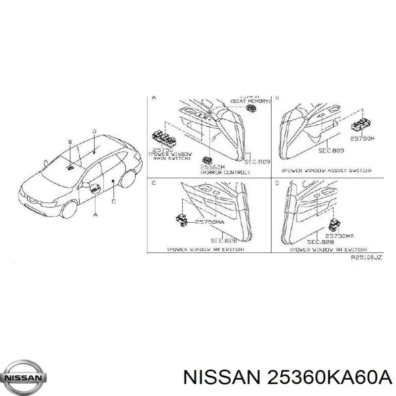 25360KA60A Nissan 