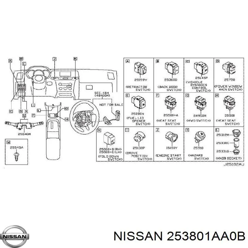 253801AA0B Nissan 