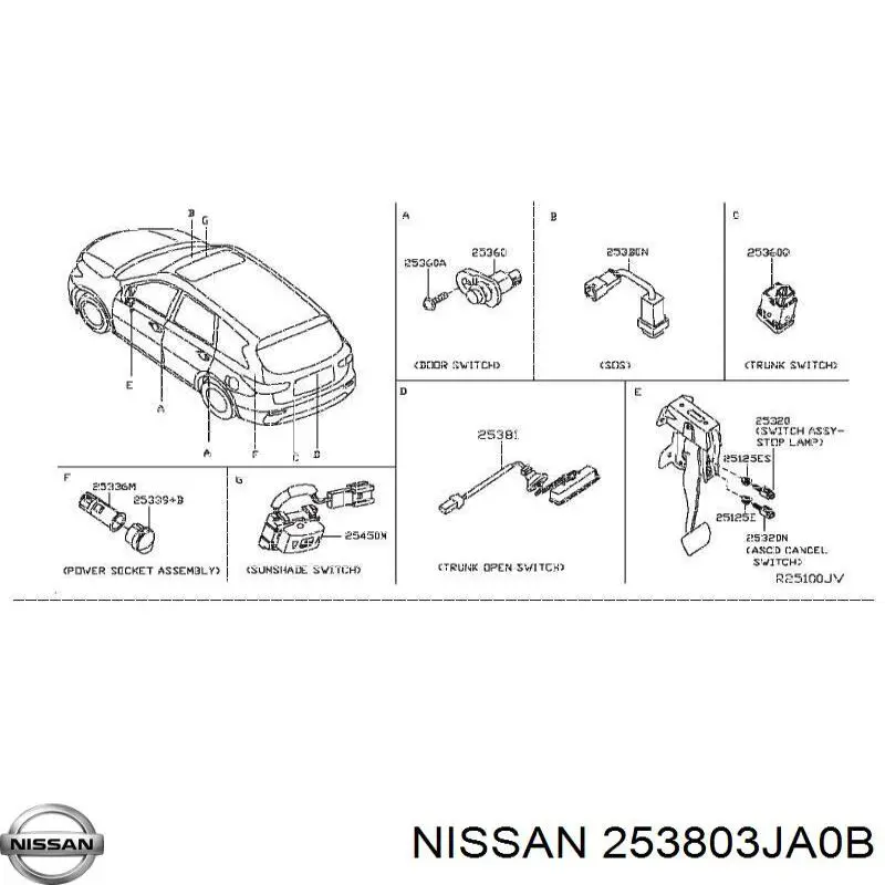 Купить 253803JA0B Nissan/Infiniti 