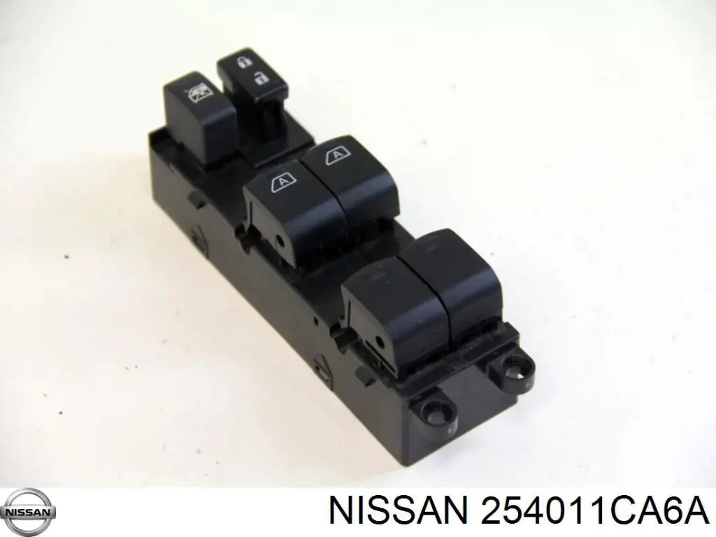 254011CA6A Nissan unidade de botões dianteira esquerda de controlo de elevador de vidro