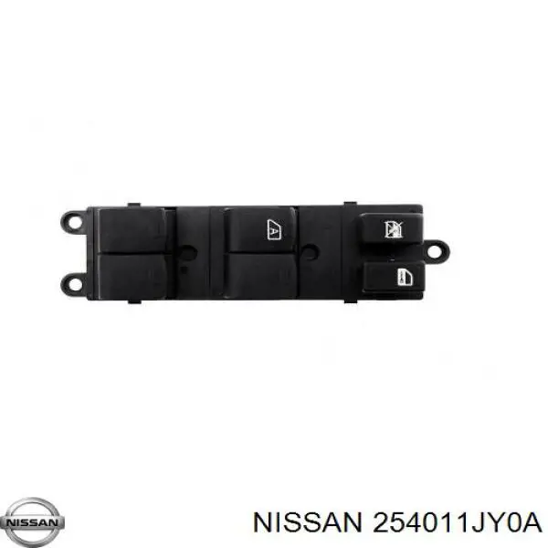 Кнопочный блок управления стеклоподъемником передний левый 254011JY0A Nissan/Infiniti
