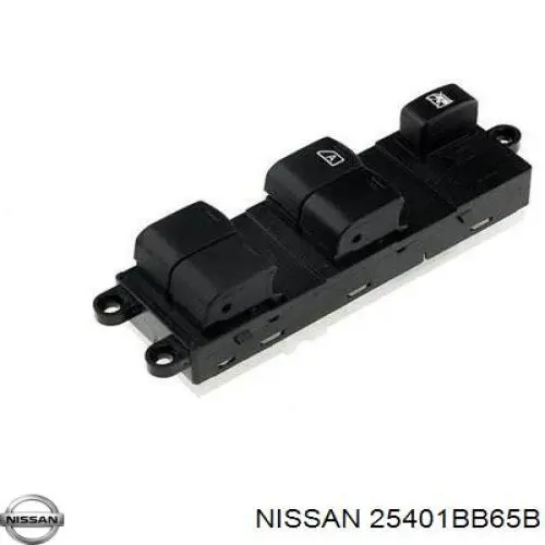 25401BB65B Nissan кнопочный блок управления стеклоподъемником передний левый