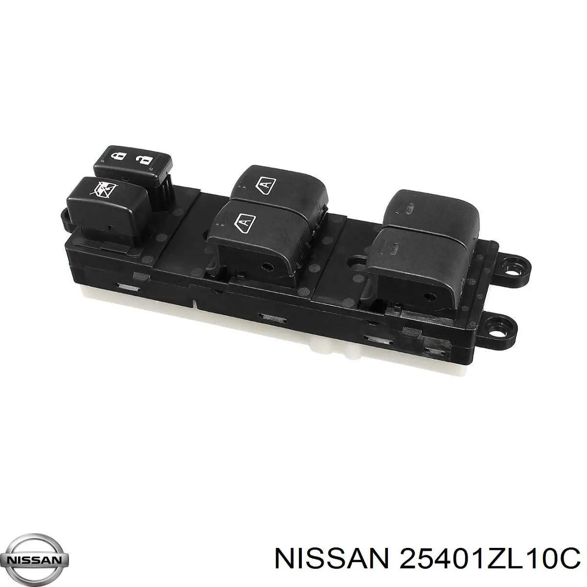 Кнопочный блок управления стеклоподъемником передний левый Nissan/Infiniti 25401ZL10C цена, от 72.26 USD