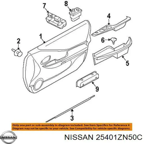 25401ZN50C Nissan 