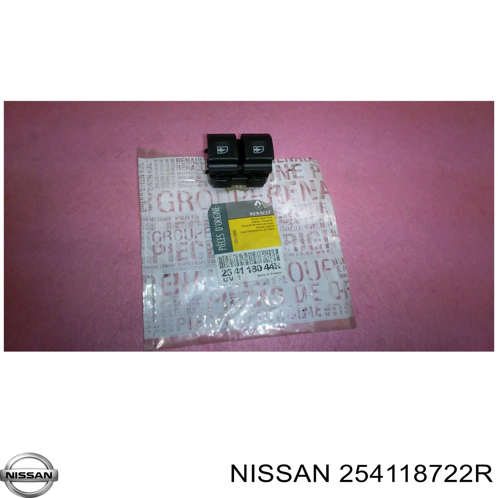 Купить 254118722R Nissan/Infiniti Кнопки переднего левого стеклоподъёмника