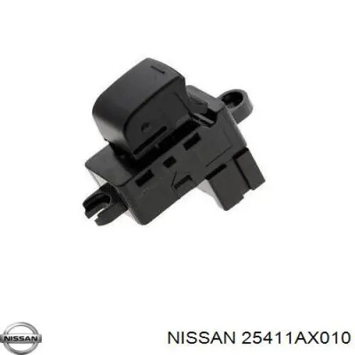 25411AX010 Nissan botão dianteiro direito de ativação de motor de acionamento de vidro