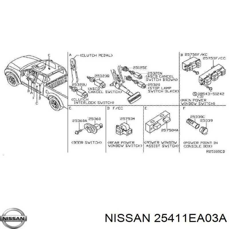 25411EA03A Nissan 