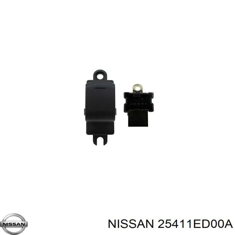 Кнопочный блок управления стеклоподъемником задний на Nissan Note E11