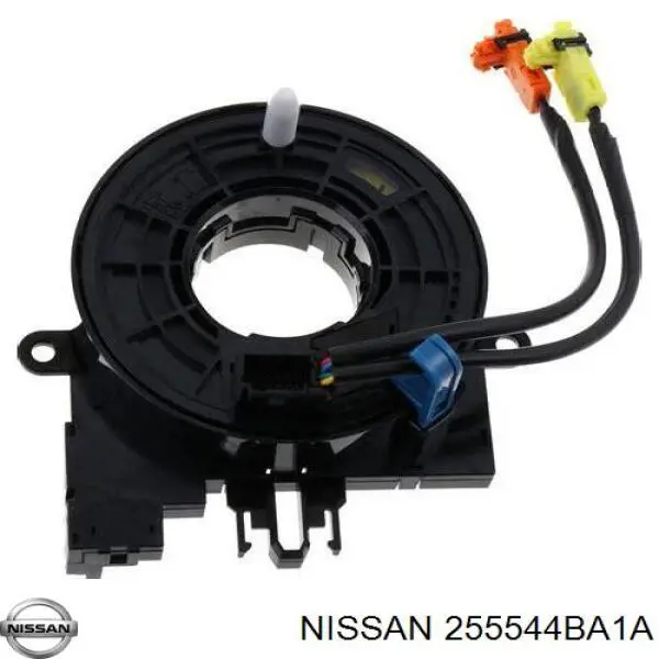 255544BA1A Nissan кольцо airbag контактное, шлейф руля