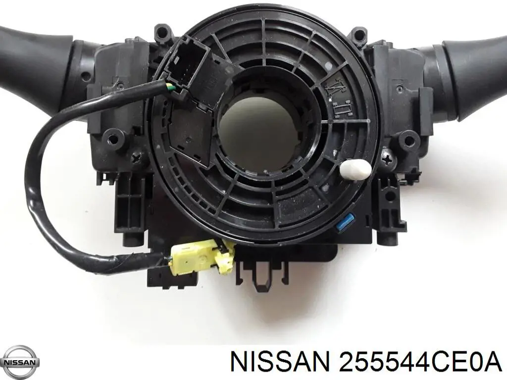 255544CE0A Nissan anel airbag de contato, cabo plano do volante