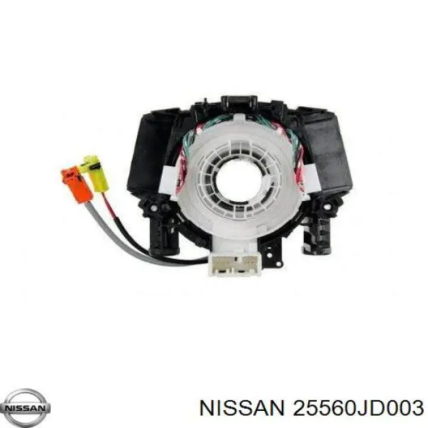 25560JD003 Nissan anel airbag de contato, cabo plano do volante
