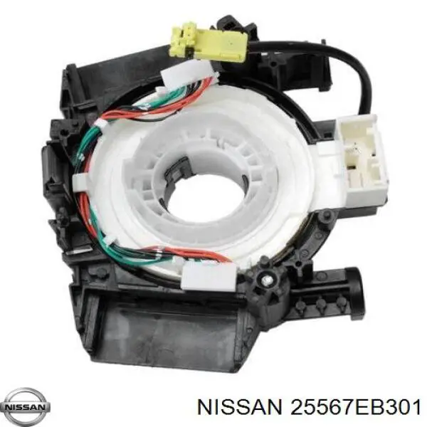 Anel AIRBAG de contato, cabo plano do volante para Nissan Navara (D40M)