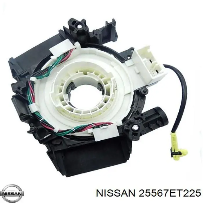 25567ET225 Nissan кольцо airbag контактное, шлейф руля
