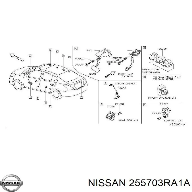 Nissan/Infiniti 255703RA1A цена, от 6.05 USD