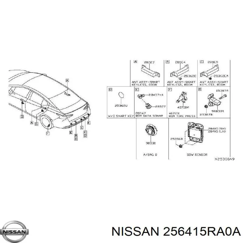  256415RA0A Nissan