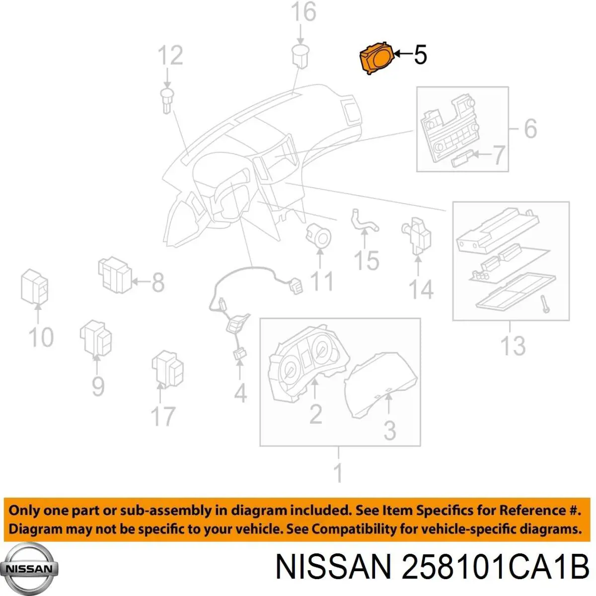  258101CA0B Nissan