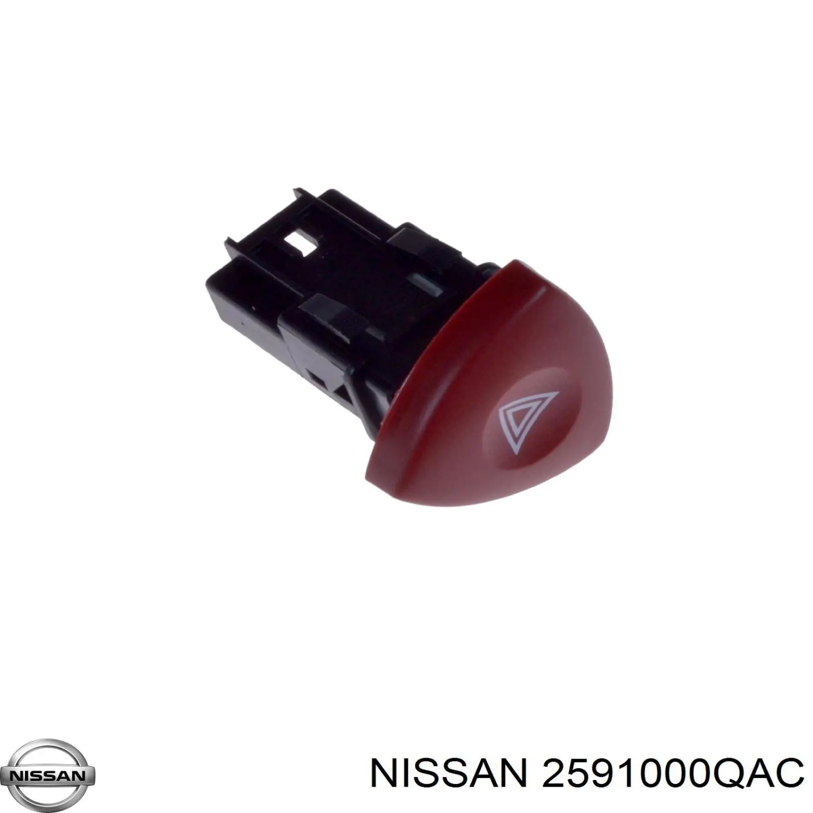 Кнопка включения аварийного сигнала 2591000QAC Nissan