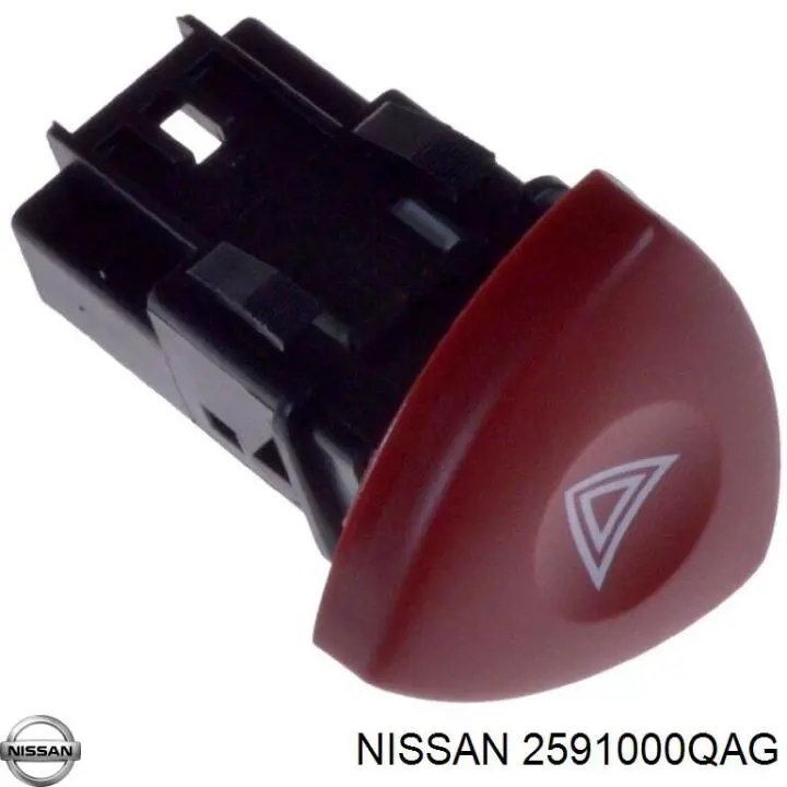 Кнопка включения аварийного сигнала 2591000QAG Nissan