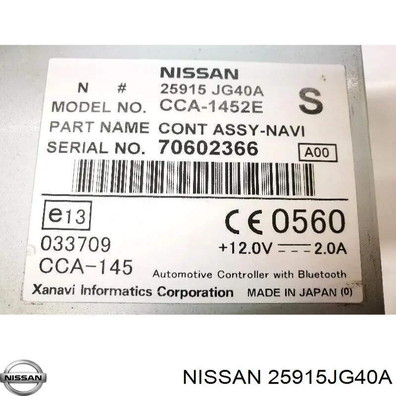 Дисплей бортового компьютера Nissan/Infiniti 25915JG40A цена, от 14.05 USD
