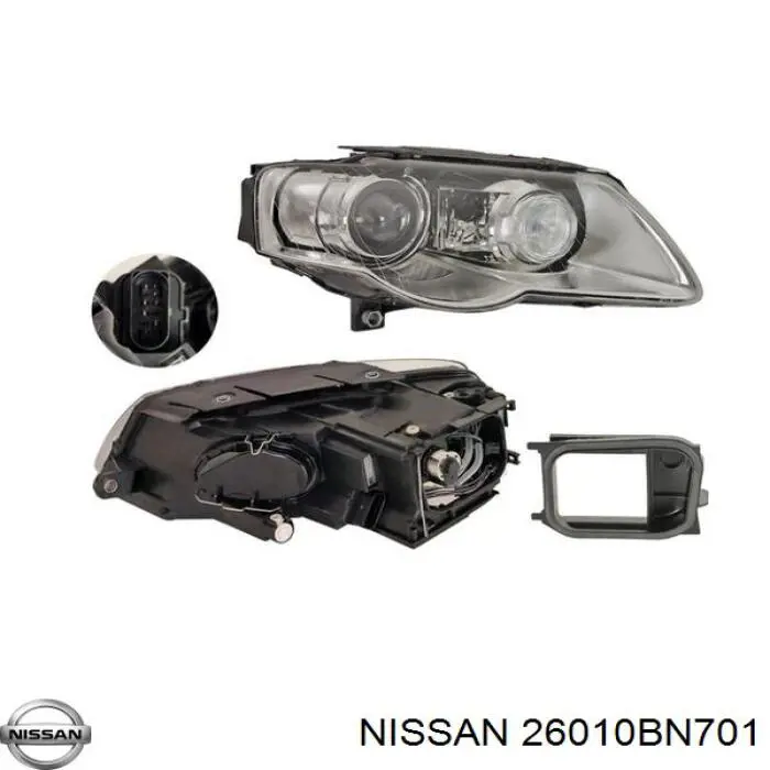 Правая блок фара Nissan/Infiniti 26010BN701 цена, от 80.28 USD
