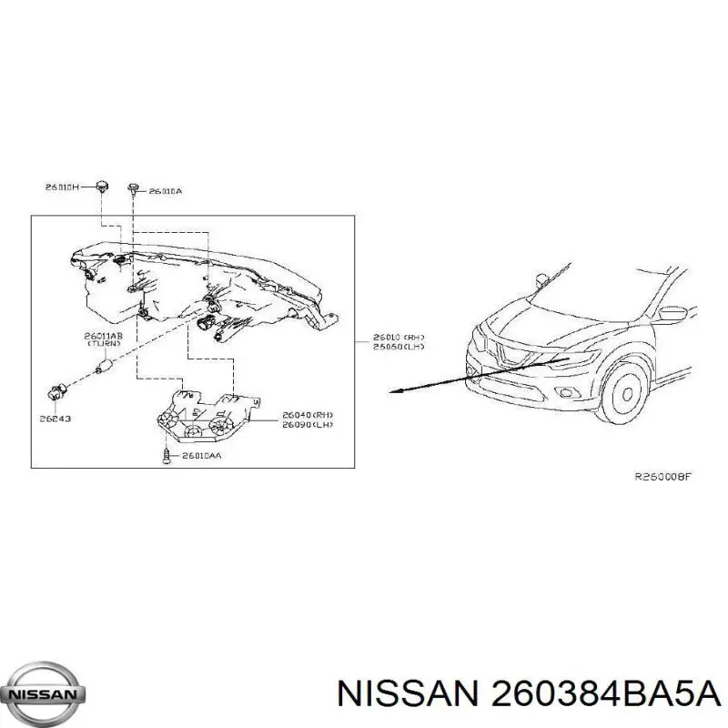  260384BA5A Nissan