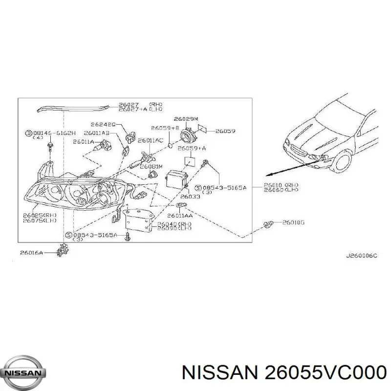 26055VC000 Nissan/Infiniti 