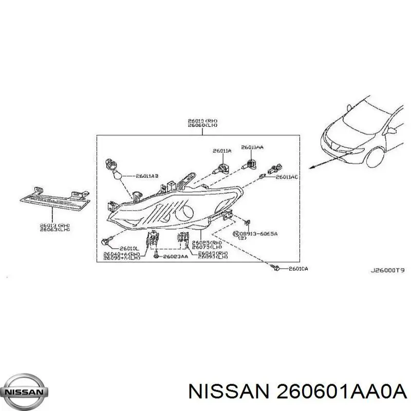  Фара левая Nissan Murano 