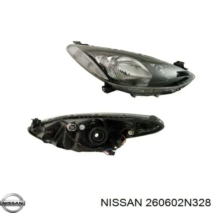 Левая фара 260602N328 Nissan/Infiniti
