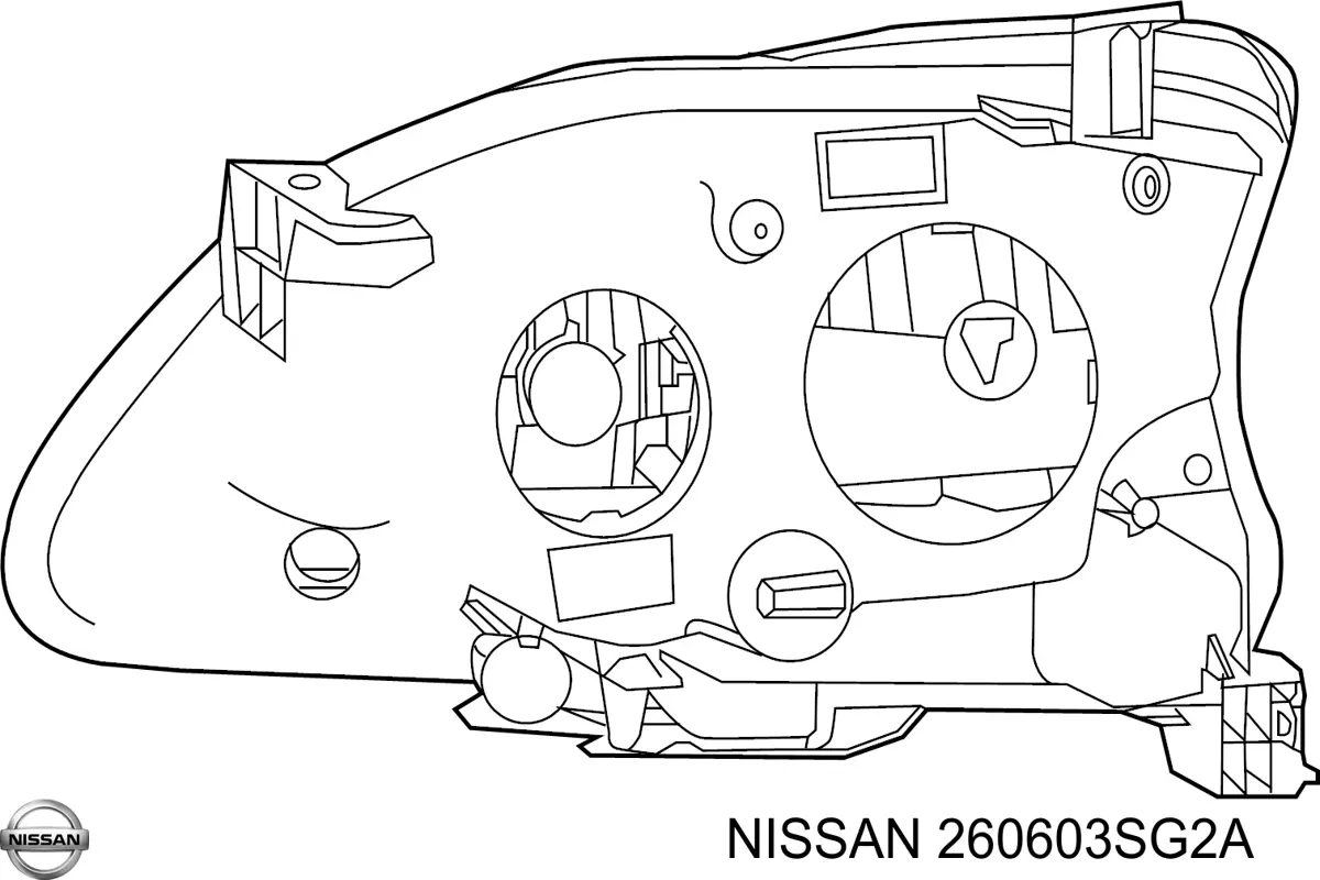 Фара левая Nissan/Infiniti 260603SG2A цена, от 82.75 USD