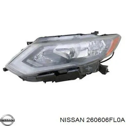 Luz esquerda para Nissan Rogue (T32U)