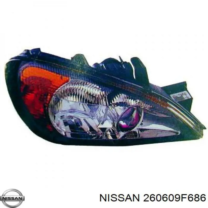 Фара левая 260609F686 Nissan