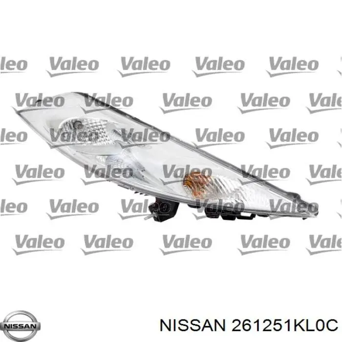 Габарит (указатель поворота) левый 261251KL0C Nissan