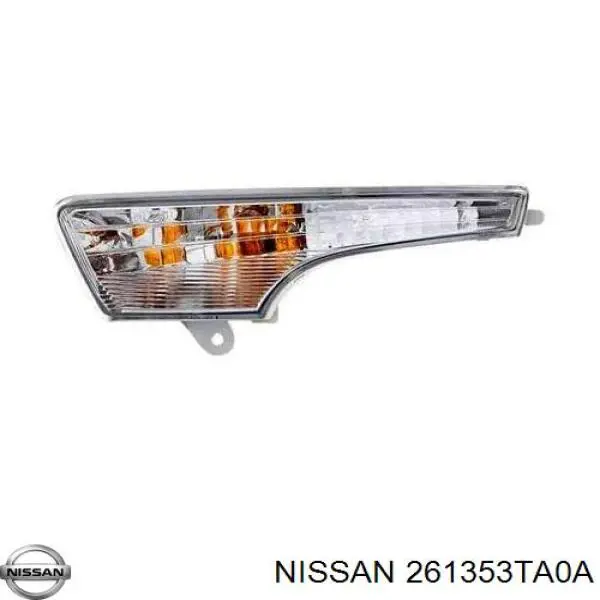 Левый фонарь указателя поворота Nissan/Infiniti 261353TA0A