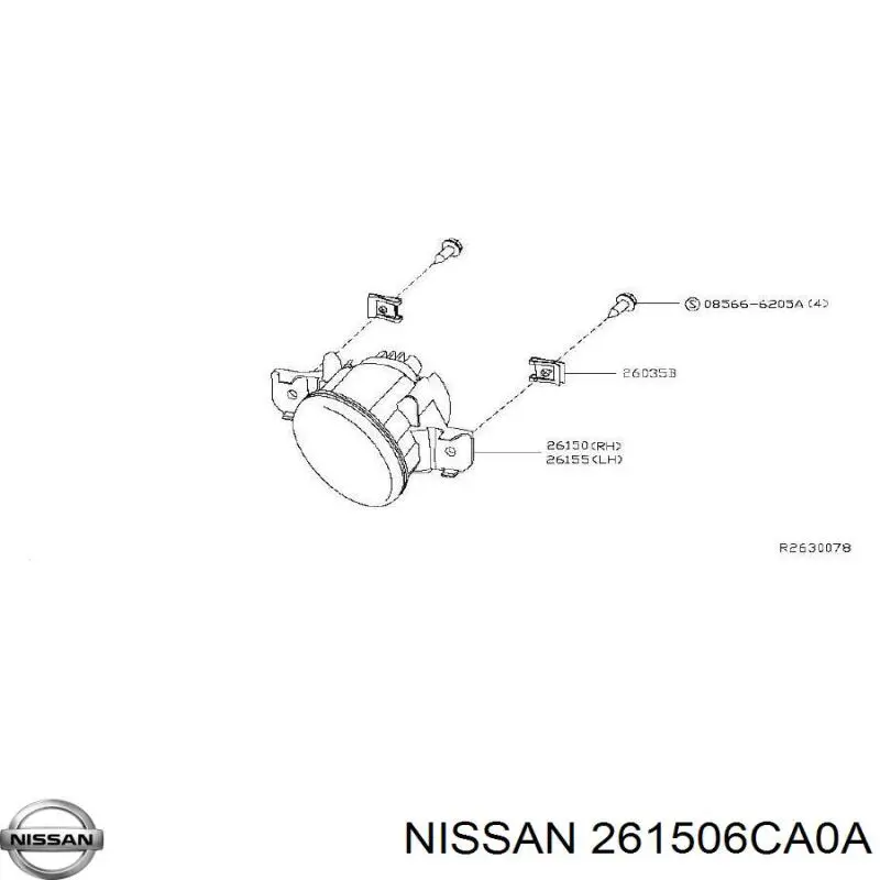  261506CA0A Nissan