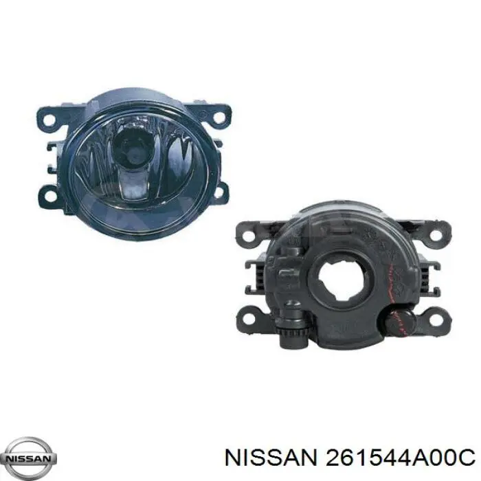 Фара противотуманная левая/правая Nissan 261544A00C