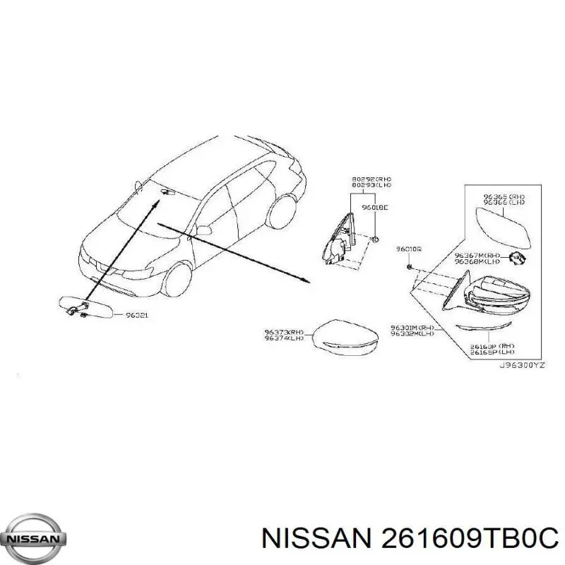  261609TB0C Nissan