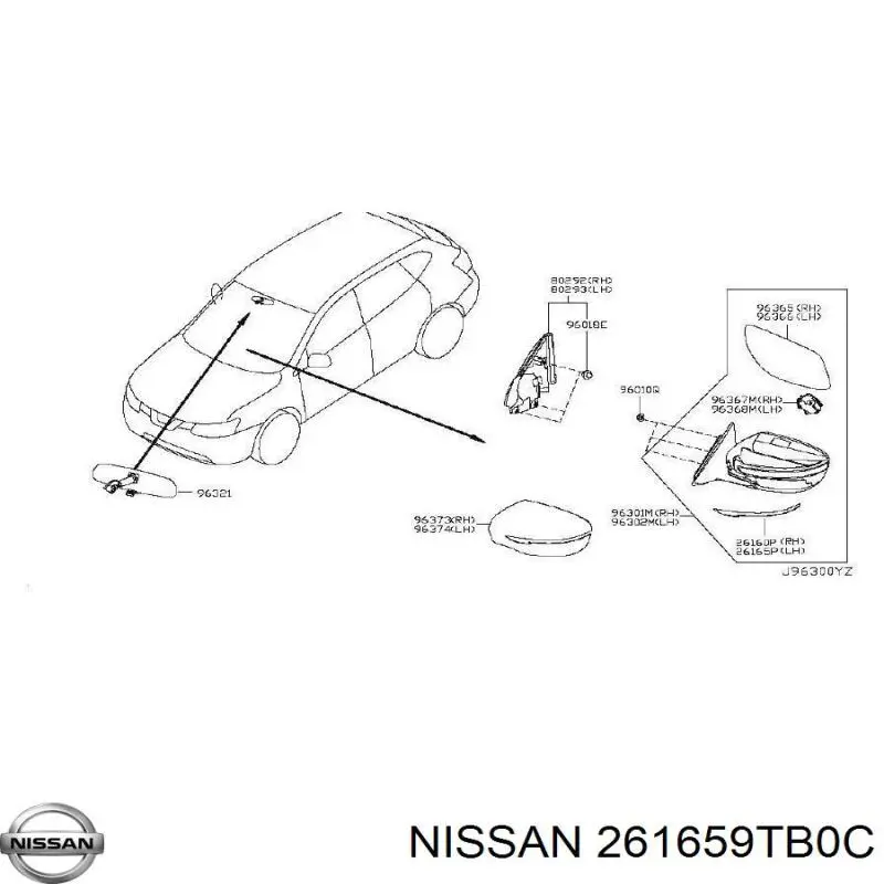  261659TB0C Nissan