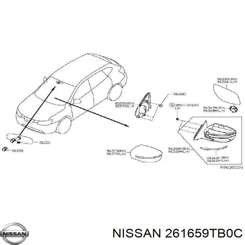  Nissan/Infiniti 261659TB0C цена, от  