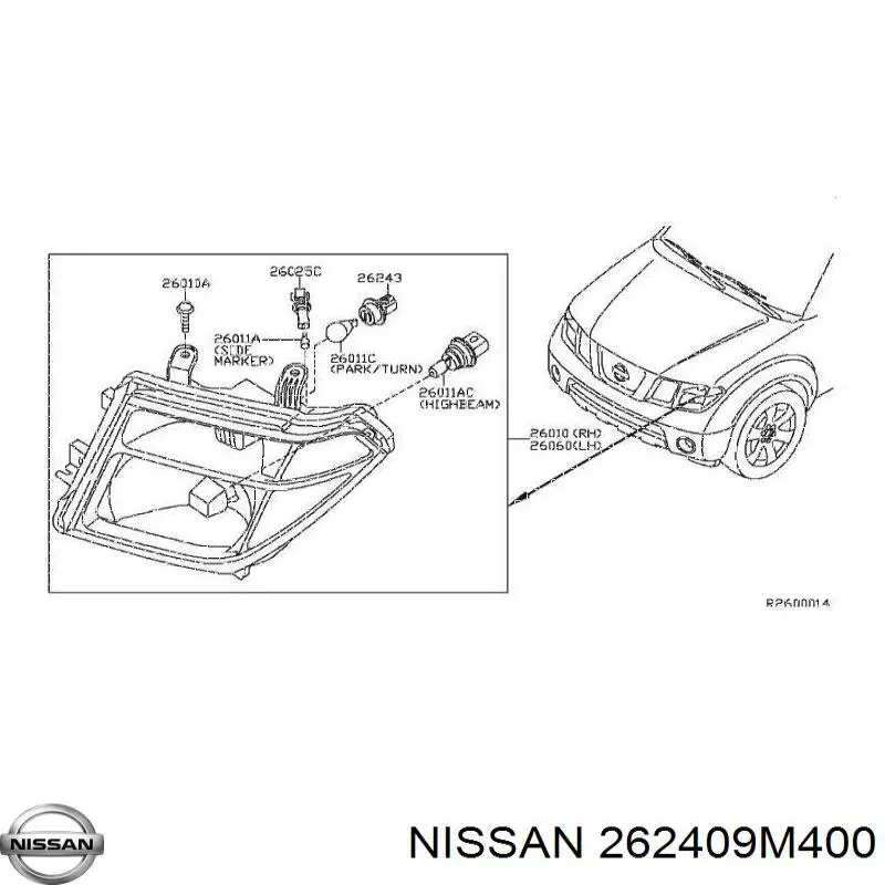 Купить 262409M400 Nissan/Infiniti 