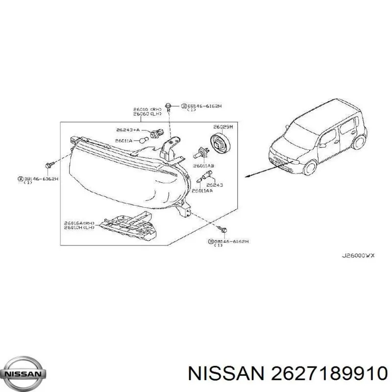  2627189910 Nissan