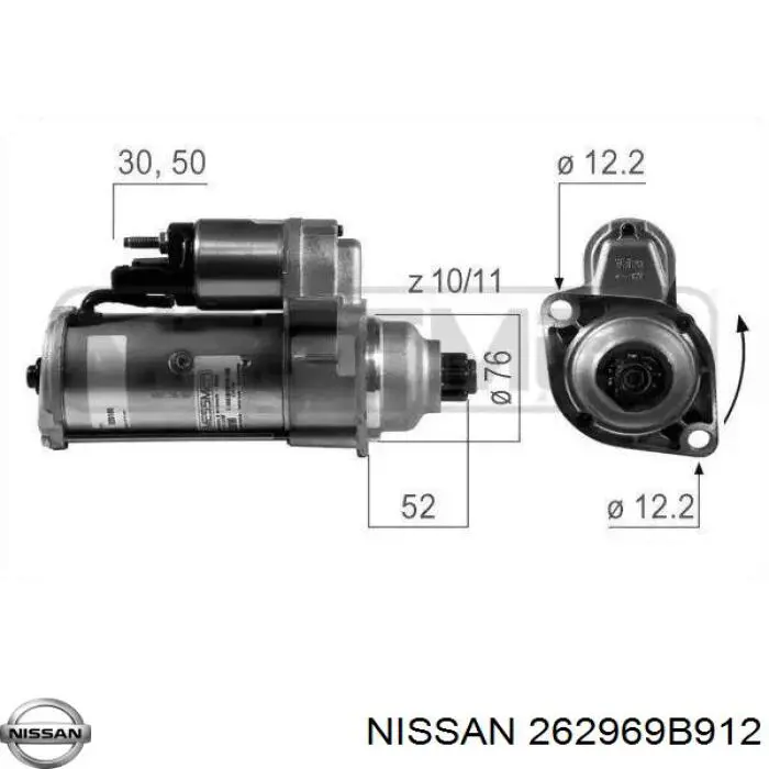 Лампочки в противотуманки Nissan/Infiniti 262969B912 цена, от 11.41 USD