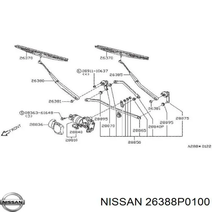 26388P0100 Nissan/Infiniti 